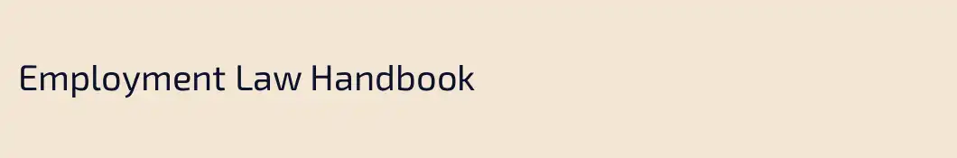 Employment Law Handbook
